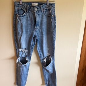 Abercrombie & Fitch High Rise Blue Jeans
